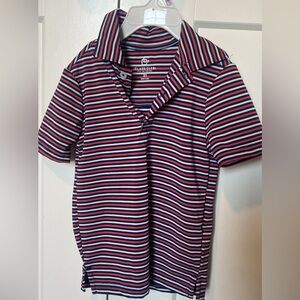 Class Club Navy and Red Striped Polo